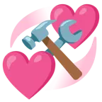 cuori che girano + martello e chiave inglese