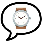 speech balloon + watch