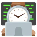 laptop + zegarek