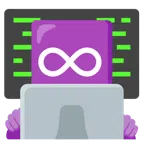 laptop + nieskończoność