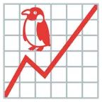 Aufwärtstrend + Pinguin