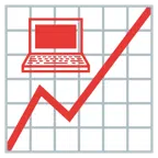 Aufwärtstrend + Laptop