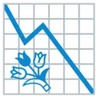 Abwärtstrend + Blumenstrauß