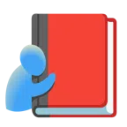 Bücherstapel + sich umarmende Personen