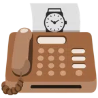 Faxgerät + Armbanduhr