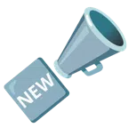 megaphone + NEW button