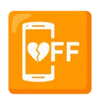 mobile phone off + broken heart