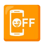 mobile phone off + winking face with tongue
