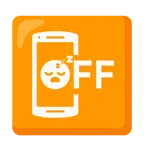 mobile phone off + sleeping face
