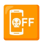 mobile phone off + face vomiting