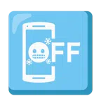 mobile phone off + cold face