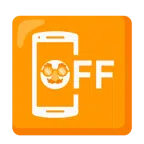 mobile phone off + disguised face