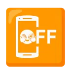 mobile phone off + face with peeking eye