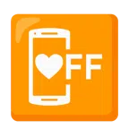 mobile phone off + heart suit
