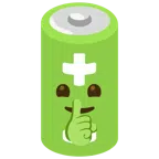 Batterie + ermahnendes Gesicht