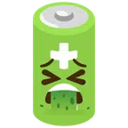 Batterie + kotzendes Gesicht