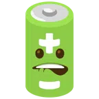 Batterie + auf Lippe beißen