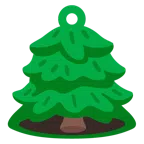 bell + evergreen tree