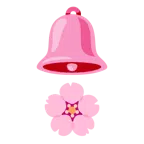 bell + cherry blossom