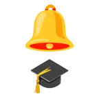 bell + graduation cap