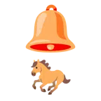 bell + horse