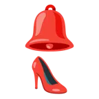 bell + high-heeled shoe