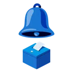 bell + ballot box with ballot