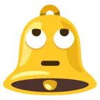 bell + face with rolling eyes