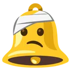 bell + face with head-bandage