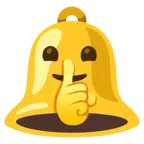 bell + shushing face