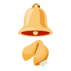 bell + fortune cookie