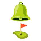 bell + flag in hole