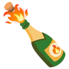 fuoco + bottiglia stappata