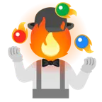 fuoco + faccina pagliaccio