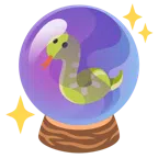 crystal ball + snake