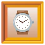 gerahmtes Bild + Armbanduhr