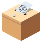 urna elettorale con scheda + pacco