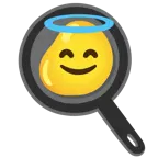 faccina con sorriso e aureola + cucinare