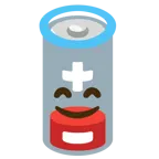 faccina con sorriso e aureola + batteria scarica
