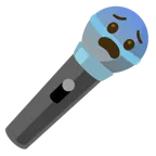 faccina impaurita + microfono