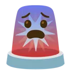 faccina impaurita + lampeggiante
