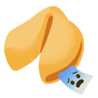 faccina impaurita + biscotto della fortuna