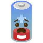 faccina impaurita + batteria scarica