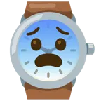 faccina impaurita + orologio