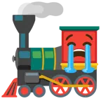 loudly crying face + locomotive