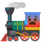 faccina sudata in ansia + locomotiva