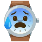 faccina sudata in ansia + orologio
