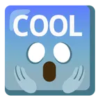 faccina terrorizzata + pulsante COOL