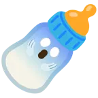 faccina terrorizzata + biberon