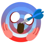 faccina terrorizzata + bersaglio
